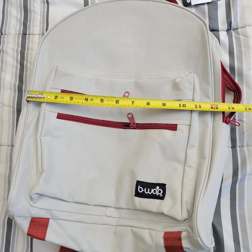 BWAP‎ Backpack Kids One Size Beige Red School Lightweight